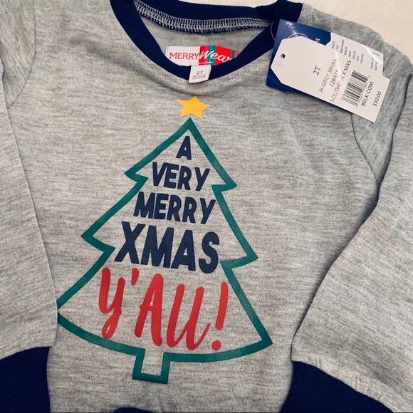 NWT! MERRY Wear Toddler Girls PJ Set - Picture 3 of 4